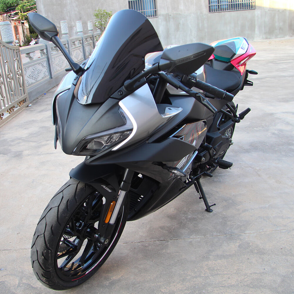 君臣乐全新春风250sr250sr竞技2023新加高前挡风罩后盖后驼峰 黑色