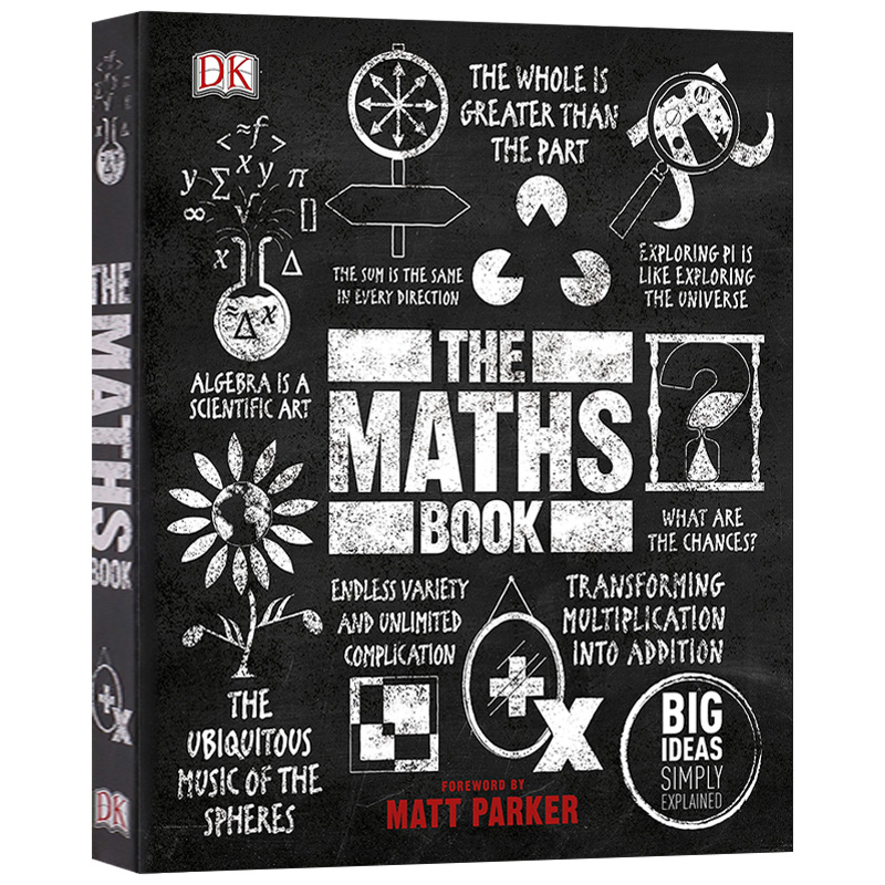 dk数学百科the maths book 英文原版 dk百科系列 图解数学思维发展历