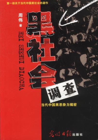黑社会调查 ,周伟 著 9787801454782 光明日报出版社