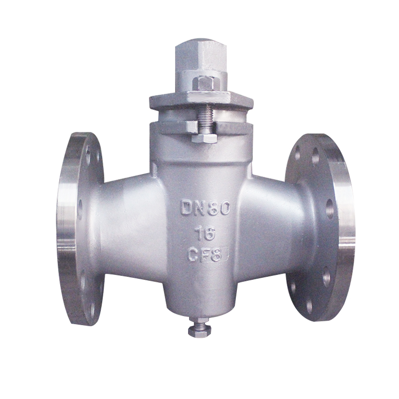 定制304/316l不锈钢法兰旋塞阀x43w-10p/10rl 两通高温蒸阀门 两通