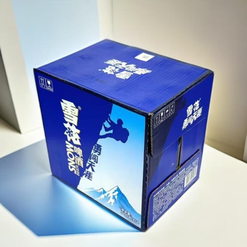 雪花snowbeer啤酒勇闯天涯500ml12瓶原麦汁8度酒精度3度瓶装啤酒 500