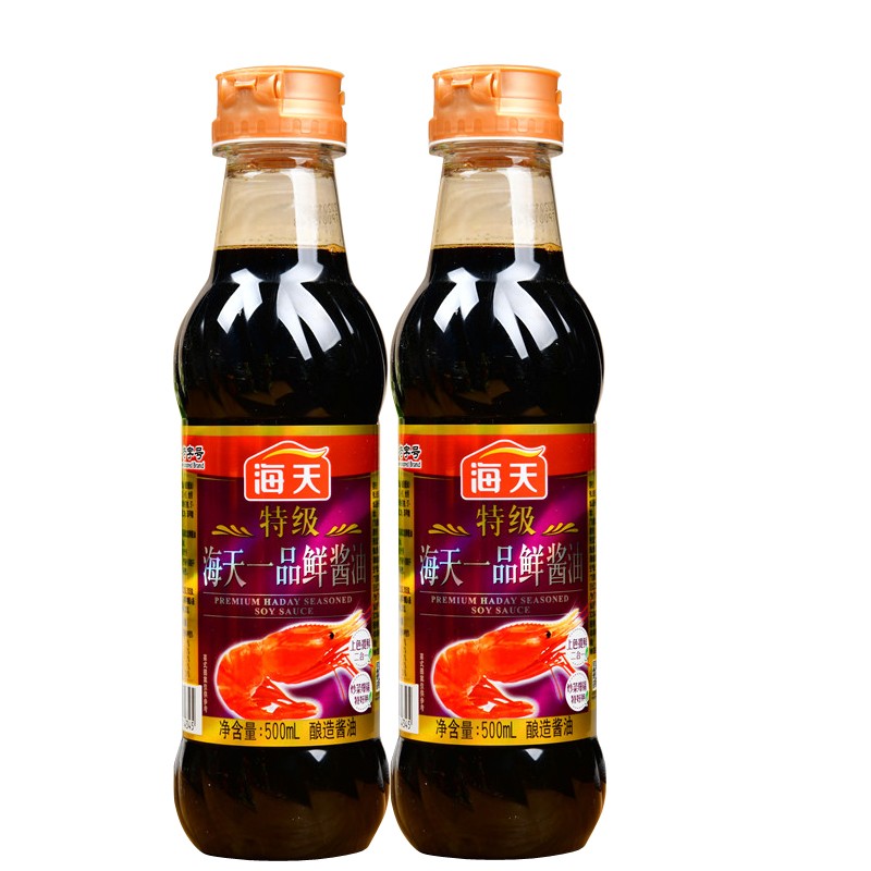 海天特级一品鲜酱油500ml *2品质生抽 凉拌炒菜海鲜调料