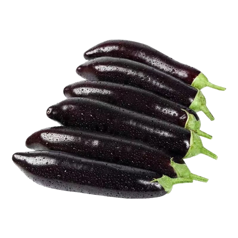 山东新鲜绿把紫皮长茄现摘现发新鲜嫩茄新鲜时令蔬菜生鲜 新鲜绿把紫茄 2斤 带箱