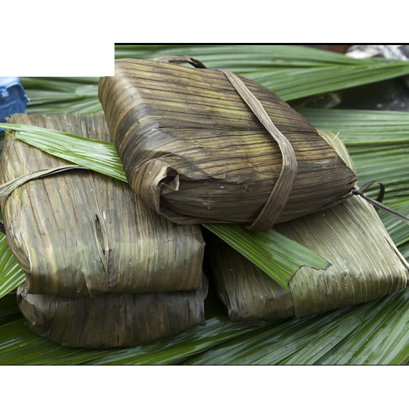 虎钢馋枕头粑  四川眉山洪雅糍粑枕头粑叶儿粑 饵块粑 大个装4块(2800