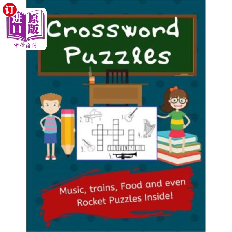 海外直订crossword puzzles: kids crossword puzzles: easy and fun