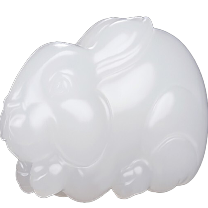 九福潤(rùn)立體和田玉生肖兔玉吊墜女款羊脂白玉兔玉墜男款 和田玉兔吊墜羊脂玉款 大款