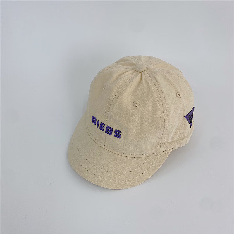 围画宝宝帽子春夏男女童遮阳可调节刺绣字母鸭舌帽儿童棒球帽 炫