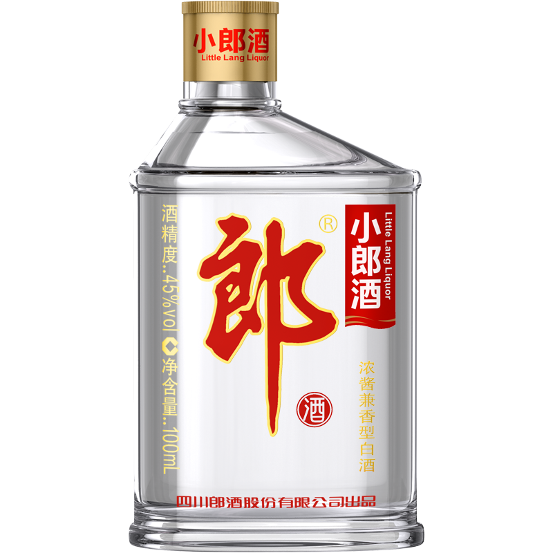 郎酒 经典歪嘴小郎酒 兼香型白酒 45度四川白酒 100ml*1单瓶