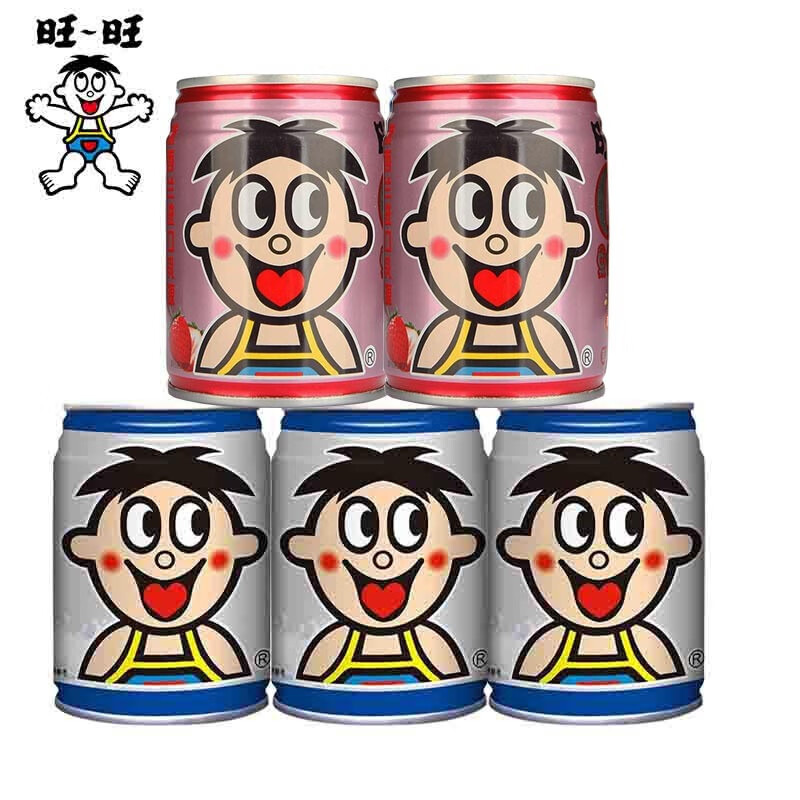 旺旺旺仔O泡果奶旺旺草莓味奶饮品245ML罐装旺仔牛奶旺仔果汁味 旺仔O泡果奶 二口味混拼 245ML*24罐