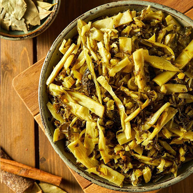 i越江南雪菜雷笋香嫩鲜嫩脆嫩开袋即食雪菜袋装可做菜日期新鲜200g