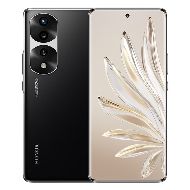 京东百亿补贴:honor 荣耀 70pro 新品5g手机 亮黑色12g 256g 全网通