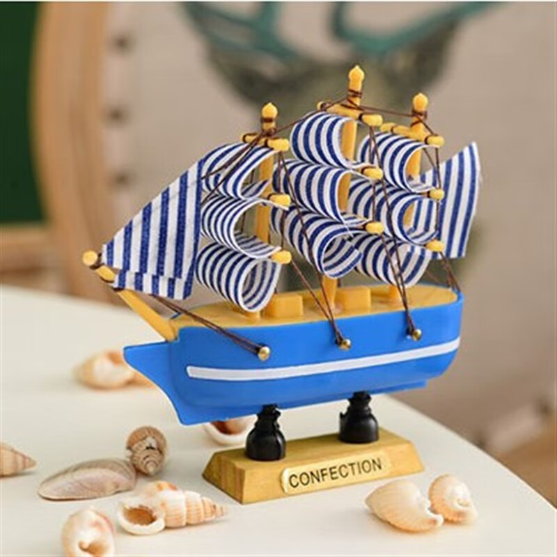 卫亮生日蛋糕装饰毕业季装饰帆船摆件乘风破浪毕业插牌心怀梦想一帆风