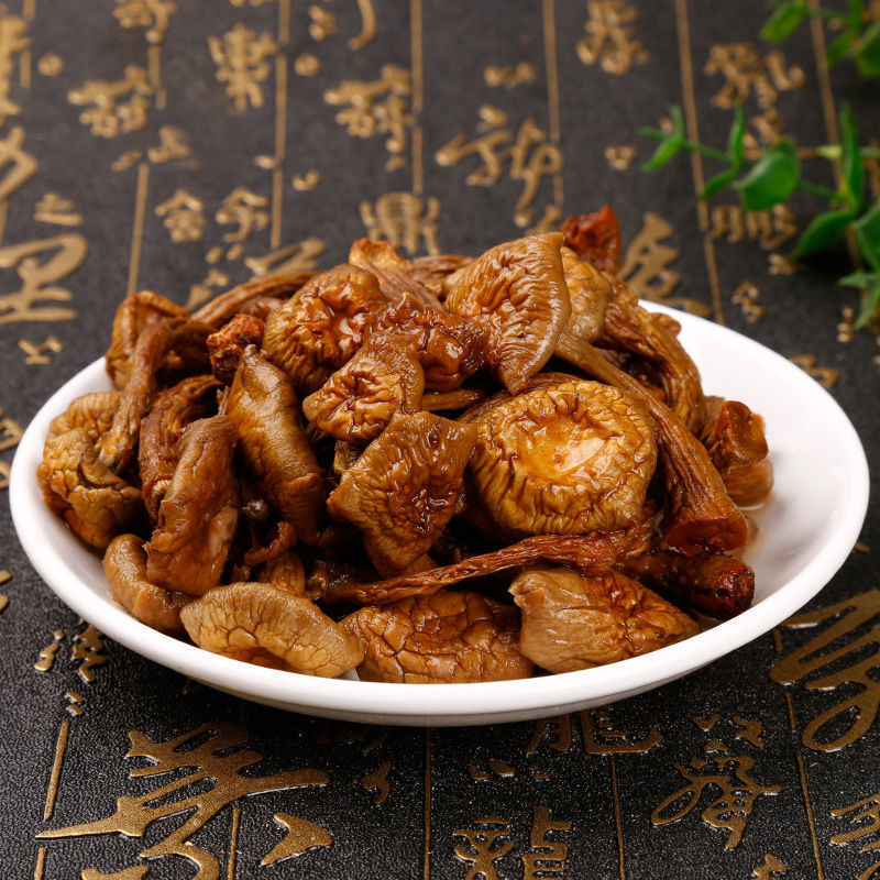 雷禾泽东北滑子菇干滑子蘑小黄蘑菇干货去根新鲜炖汤香菇类 高品质滑