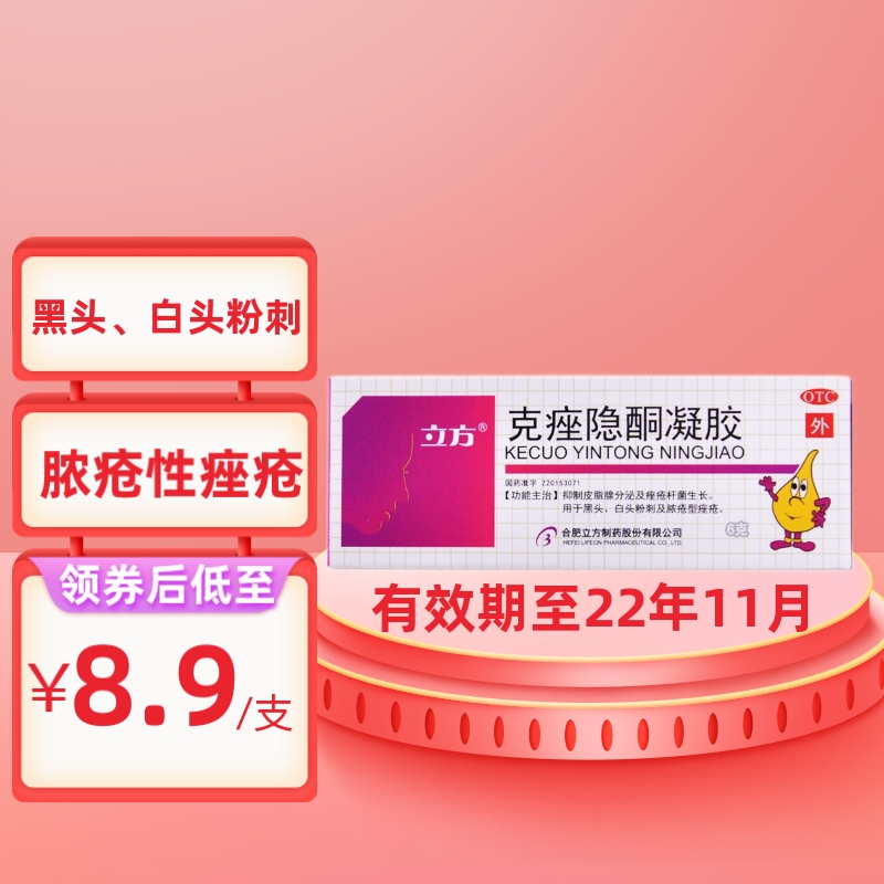 立方克痤隐酮凝胶6g价格走势、效果和反馈