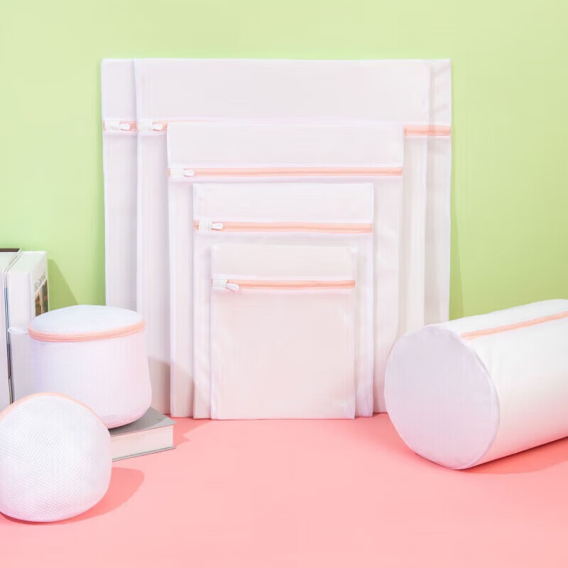 日杂小件家用加厚粗网细网洗衣袋洗衣机专用防变形洗护袋 【大+中+小+文胸袋】洗护袋4件套 1套