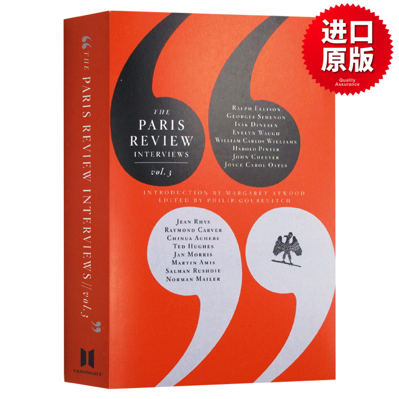 巴黎评论作家访谈3 英文原版文学批评 The Paris Review Interviews 3 英文版 进口原版英语书