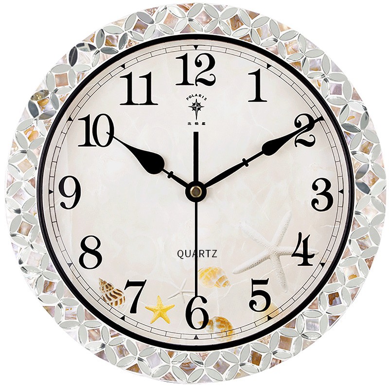 北极星（POLARIS）挂钟艺术客厅挂钟超大时钟美式地中海风壁钟创意时尚18英寸