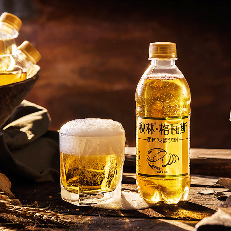 秋林格瓦斯东北特产格瓦斯汽水350ml*12大列巴面包发酵饮料无