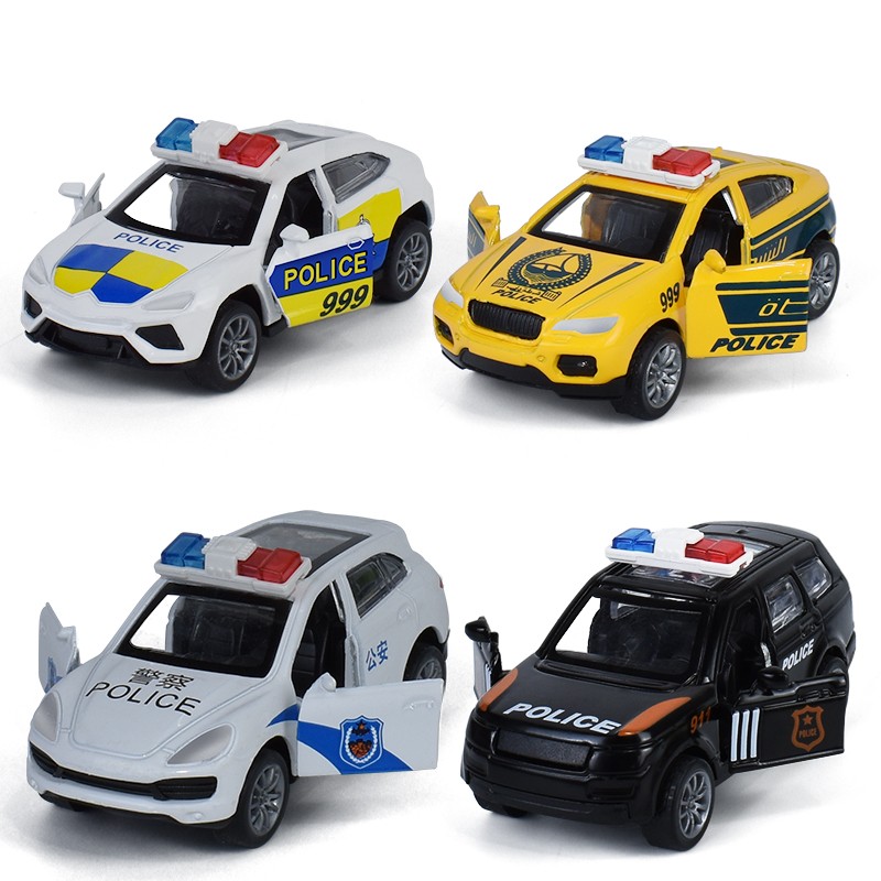 萬仕可（WANSHIKE）合金汽车模型摆件 适合6岁左右儿童男女孩玩具 合金世界警车W85013图片