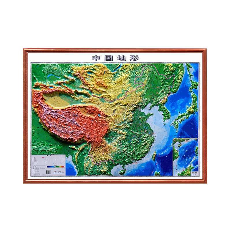 2021新品 中国地形图3d凹凸立体 约1.1米x0.