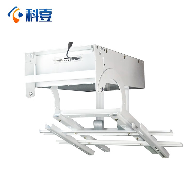 吊装86英寸触摸一体机电动折叠伸缩支架定制75大屏升降支架 简易外翻