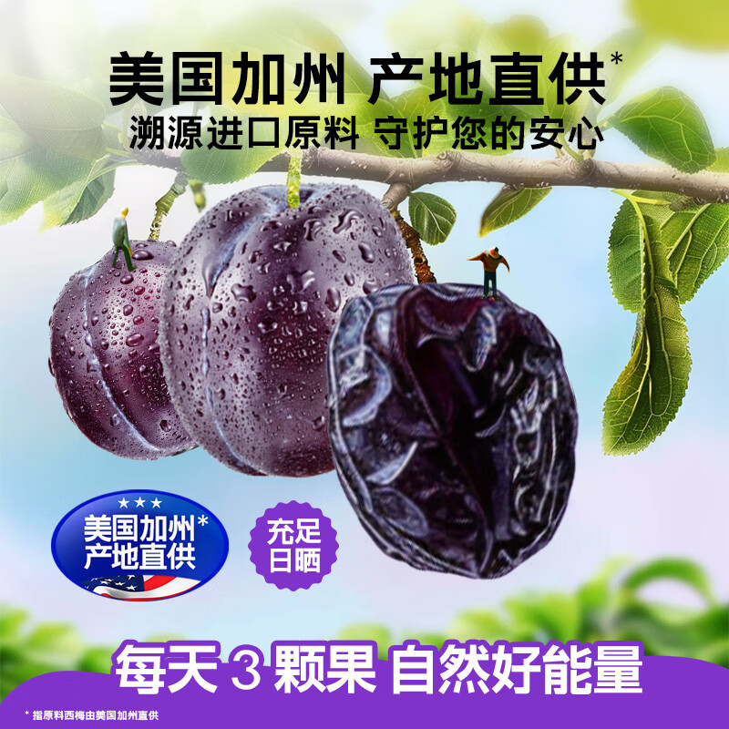 来伊份每果乐加州西梅520g 梅子蜜饯果干果脯办公室小吃休闲零食