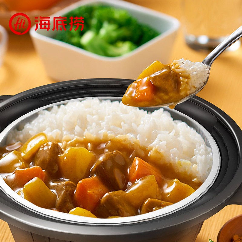 海底捞自热米饭 方便速食加班出游便携户外米饭 咖喱牛肉味272g