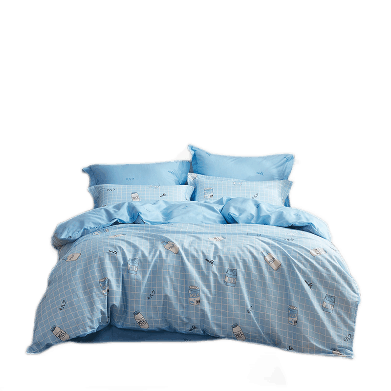 罗莱（LUOLAI） 家纺
床上四件套床品套件被套床上用品 床单被罩四件套 元气牛奶 被套220x250cm 249元