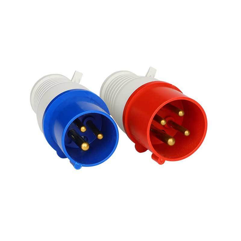 适用工业插头防水防爆航空插头明装暗装插座连接器三相电3芯4芯5孔 3