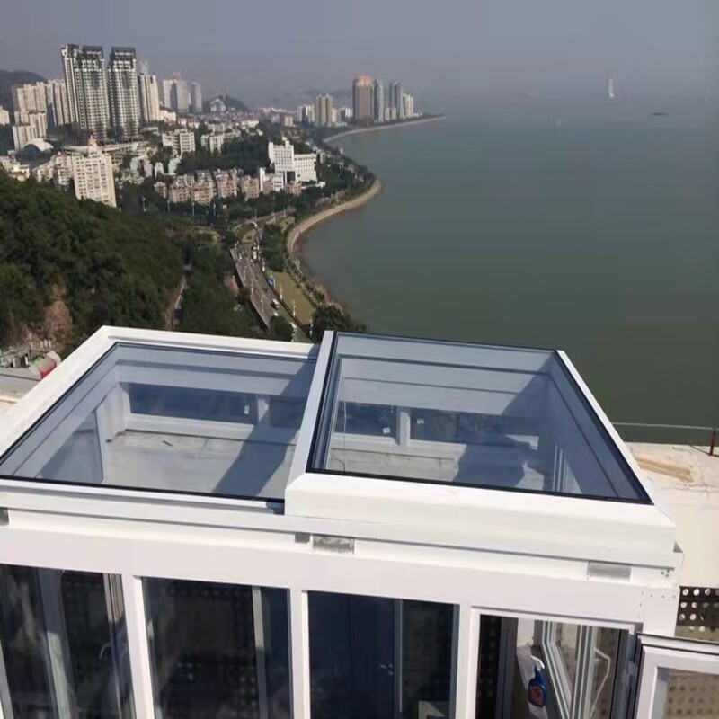 房阁楼采光同通风智能天窗阳光房电动平移天窗采光井天窗老虎窗斜屋顶