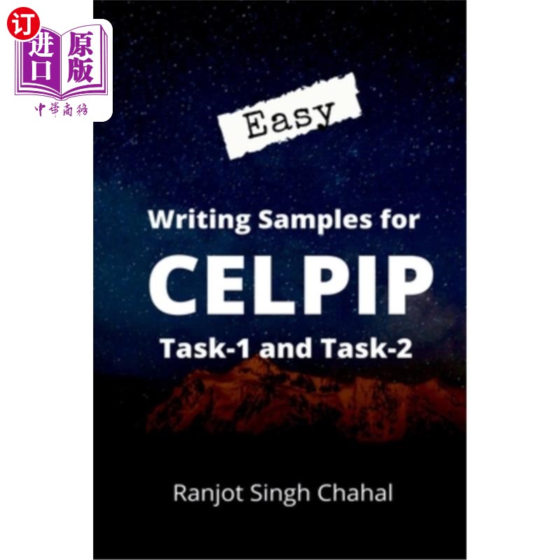 海外直订easy writing samples for celpip task-1 and task-2 为