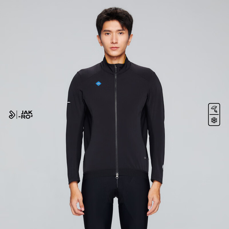 捷酷秋冬款ELITE CORE男士防风保暖夹克加厚复合面料-5℃骑行服 黄色 2XL