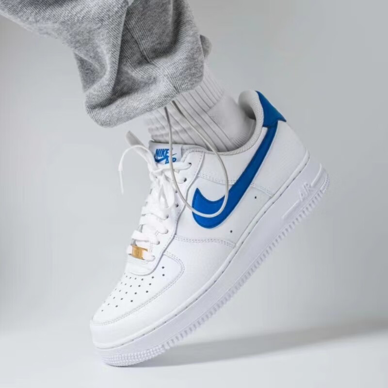 耐克(nike)air force 1 low royal blue 复古白蓝男款低帮休闲运动