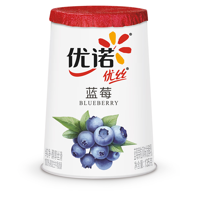 yoplait 优诺 优丝 蓝莓果粒 风味发酵乳 135g*3杯