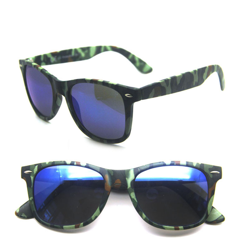 onevan眼镜批发 迷彩太阳镜 军绿迷彩 眼镜厂定制图案logo 黑色 迷彩