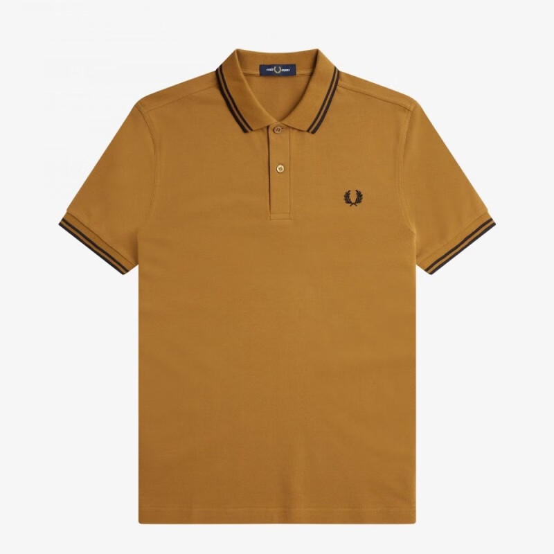 fred perryf麦穗夏季男士短袖polo翻领新配色休闲t恤 黄黑双黑 s