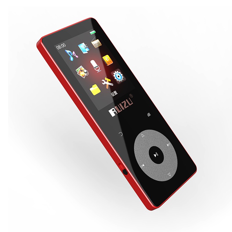 锐族(RUIZU) X02 8G 红色 外放金属触摸无损音乐播放器mp3/mp4 随身听英语学习听力录音