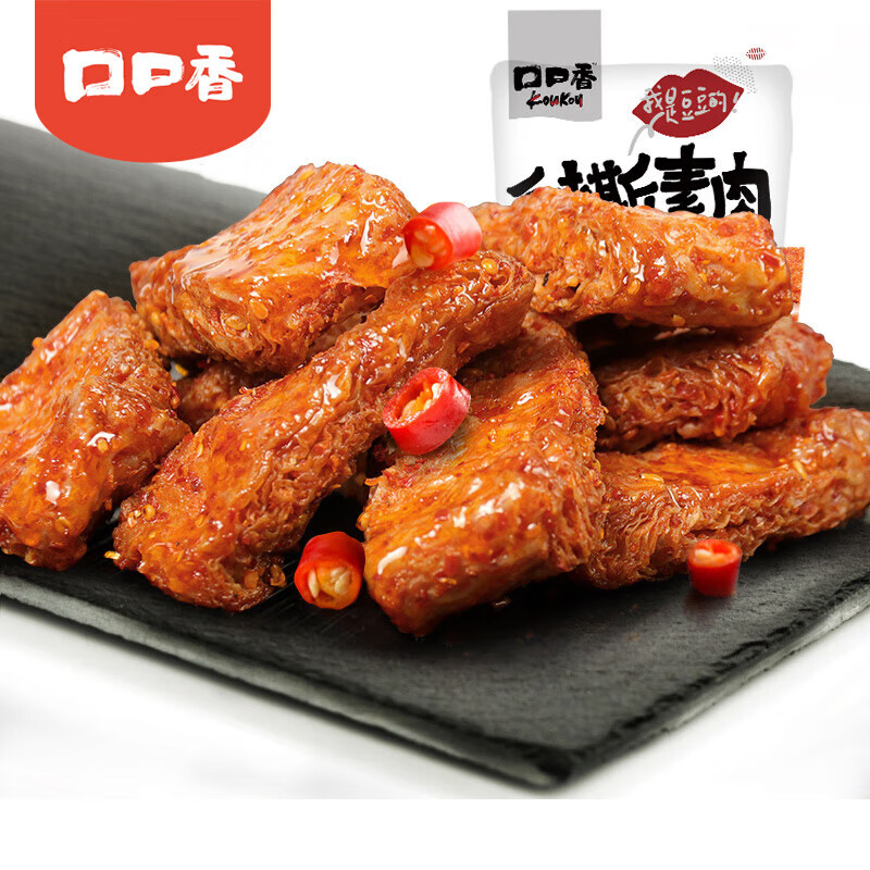口口香手撕素肉 香辣味 80g