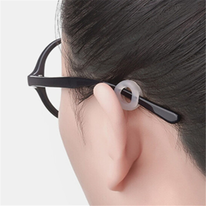 furihurse 圆形眼镜防滑套侧面托叶减压硅胶固定耳勾眼睛框镜腿防掉脚