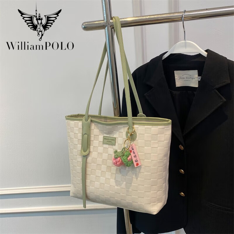 英皇保罗(williampolo)大包包女春夏2023新款时尚单肩包大学生百搭