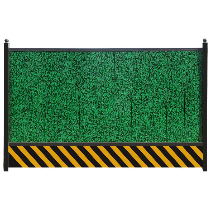 蚁揽月 彩钢围挡小草铁皮瓦工地马路施工临时挡板泡沫夹心岩棉隔离围