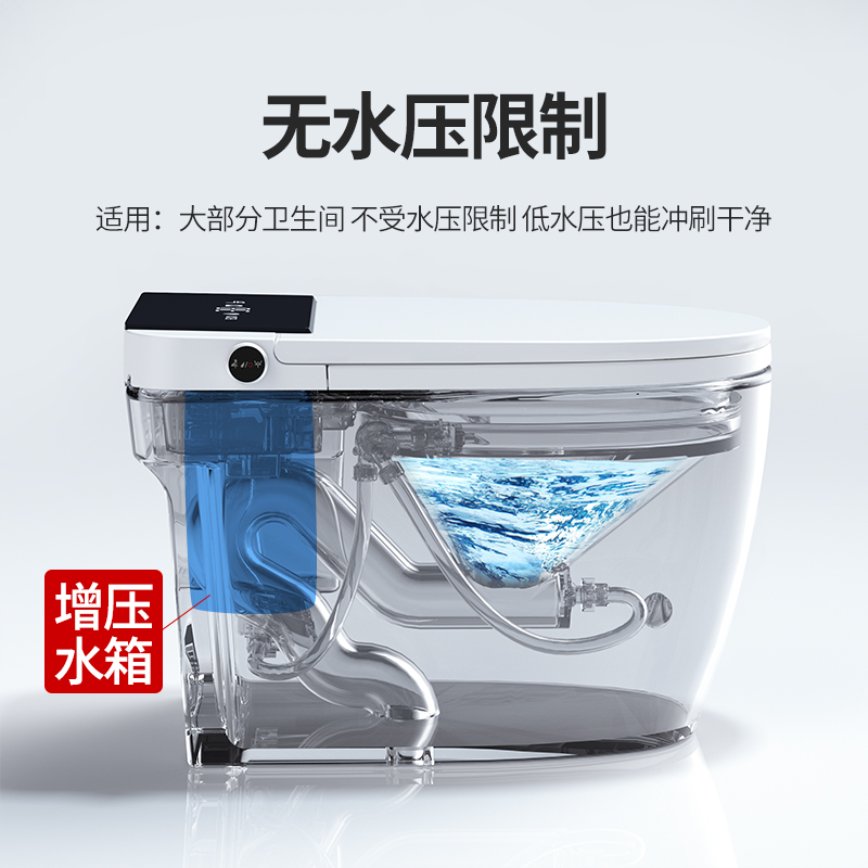 唯艇 (WETN)智能马桶一体式机紫外线杀菌坐便器全自动翻盖加热座便器 945D-手动翻盖+带水箱 250/300/350/400坑距 下单备注