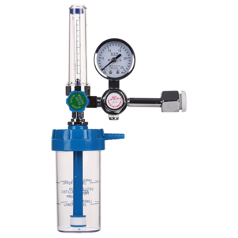 登月(dengyue) 浮标式氧气吸入器医用氧气瓶压力表减压阀湿化瓶氧气罐