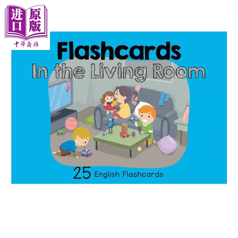 新加坡幼小衔接英语学习卡片flashcards:living room 在客厅里 英文