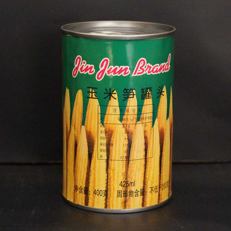 鲜有志金君玉米笋罐头425ml*5罐/组炒菜炖汤沙拉火锅中西餐 偏粗