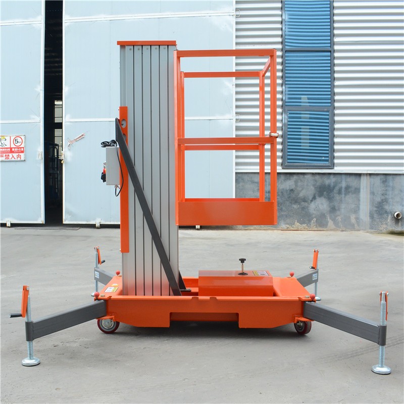 三足鼎 gtwy10-100 小型高空作业登高车移动升降机 单柱铝合金升降