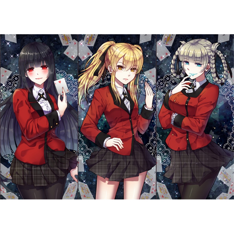 狼天影狂赌之渊海报墙贴画蛇喰梦子芽亚里皇伊月百合子墙上床头贴纸