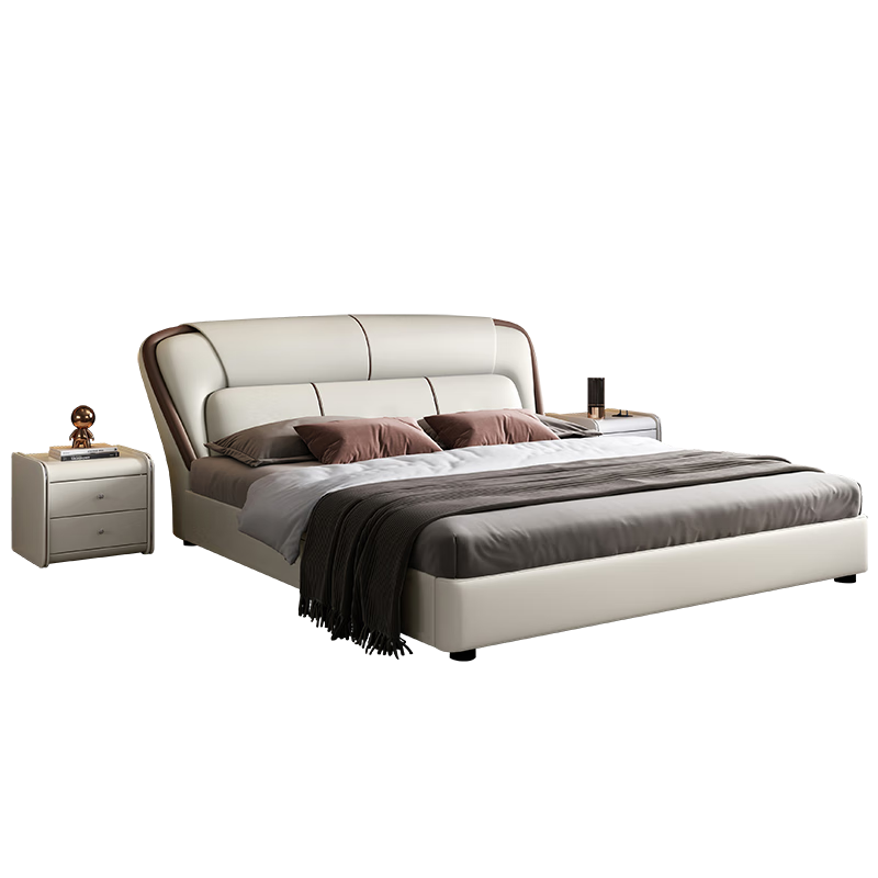 FREIJEIRO 费杰罗 皮床 双人床1.8米2米卧室现代简约 软靠婚床主卧大床