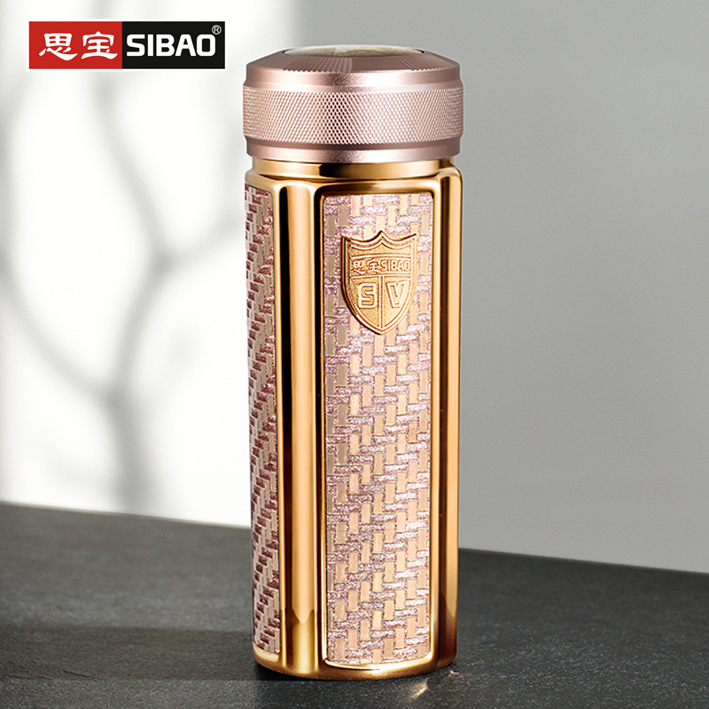 思宝保温杯304不锈钢男士泡茶水杯商务办公杯子女士车载便携茶杯 350