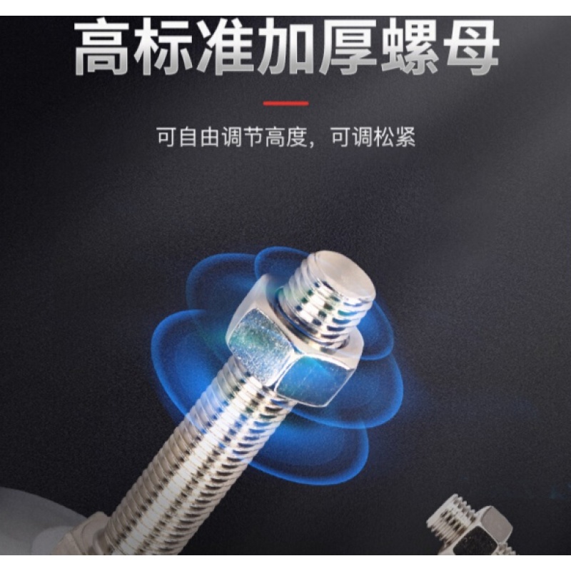 坤坦支撑脚杯防滑防震地脚蹄脚可调节螺丝调节脚调平重型设备底脚 黑胶钢无孔100*M20*150